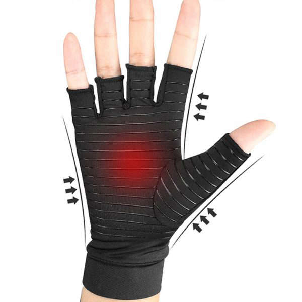 Arthritis Gloves Copper Infused Compression Therapy Gloves - Pain Relief - Joint Pain- Small
