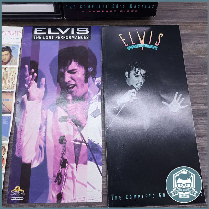 Boxed Elvis Presley The Complete 50's Masters 5 CD Box Set w/Collectible Stamp Sheet and books!!!