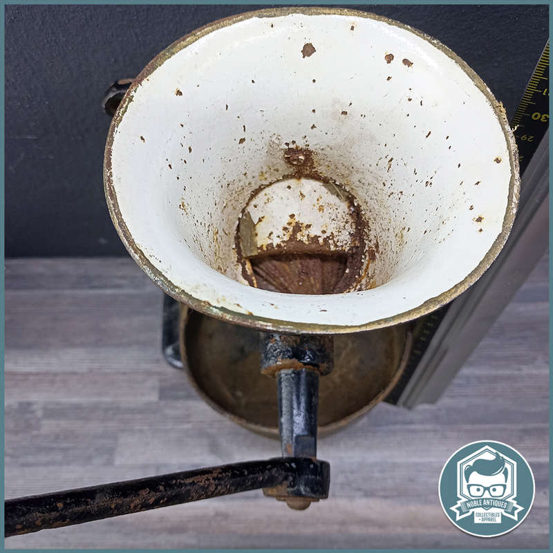 Large Vintage SPONG Cast Iron No.4 Coffee Grinder !!!