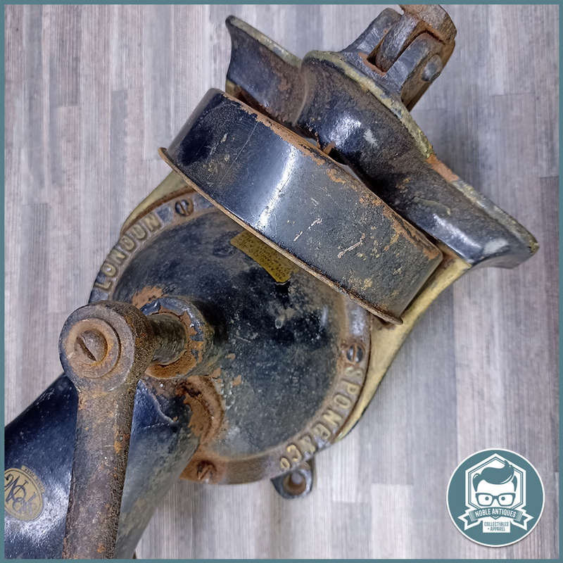Large Vintage SPONG Cast Iron No.4 Coffee Grinder !!!