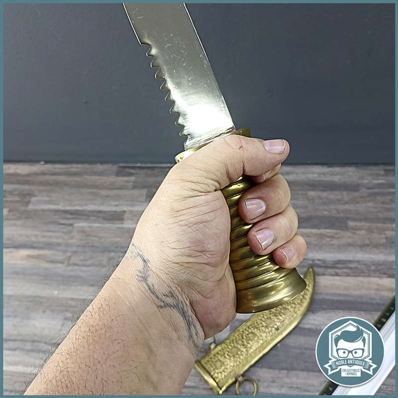 Vintage Brass and Steel Dagger and Sheath !!!