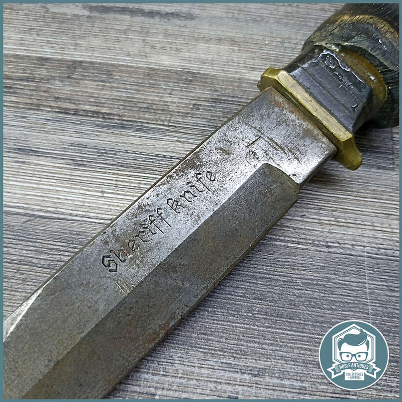 Vintage German Sheriff Knife With Antler Handle!!!