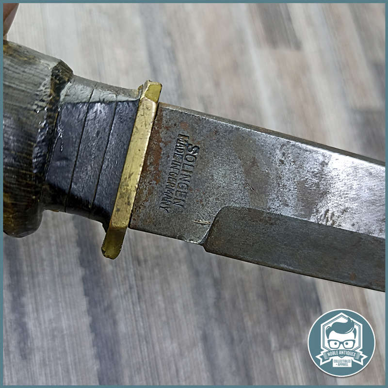 Vintage German Sheriff Knife With Antler Handle!!!