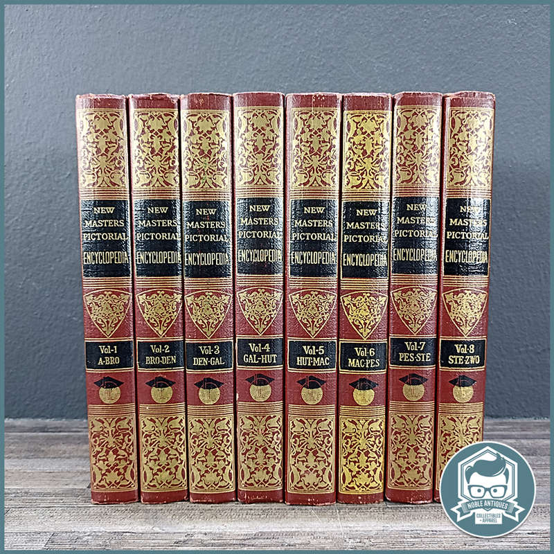 Vintage 1962 Complete NEW MASTERS PICTORIAL ENCYCLOPEDIA Vol 1-8!!!