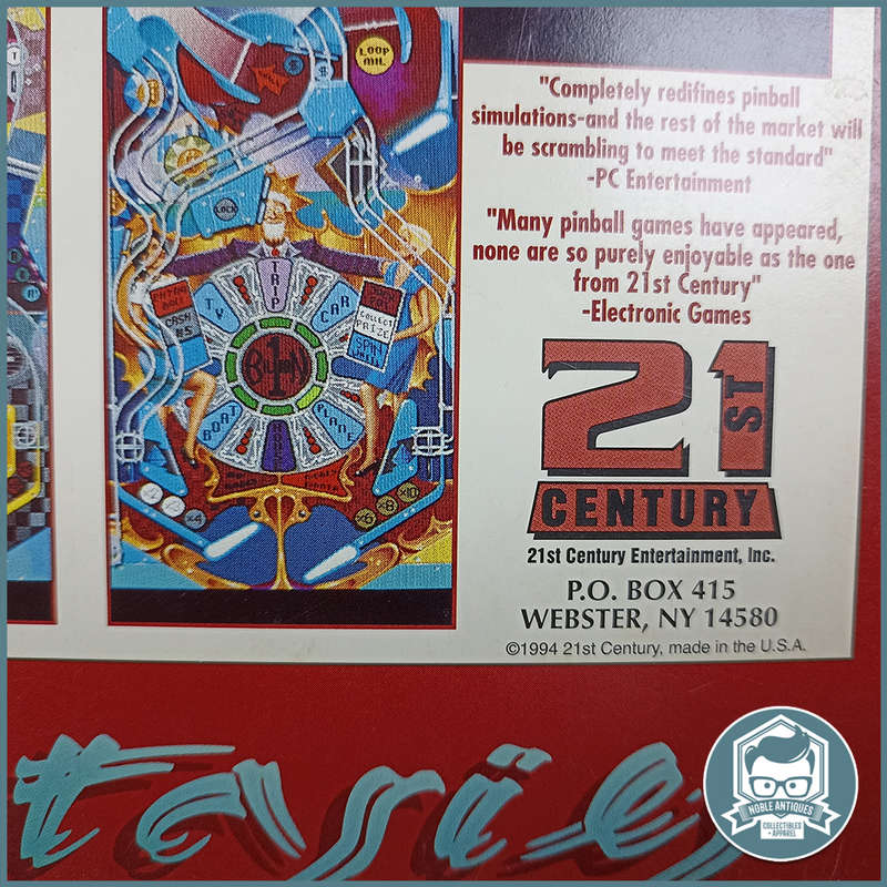 Vintage 1993 Big Box PC Game Pinball Fantasies !!!