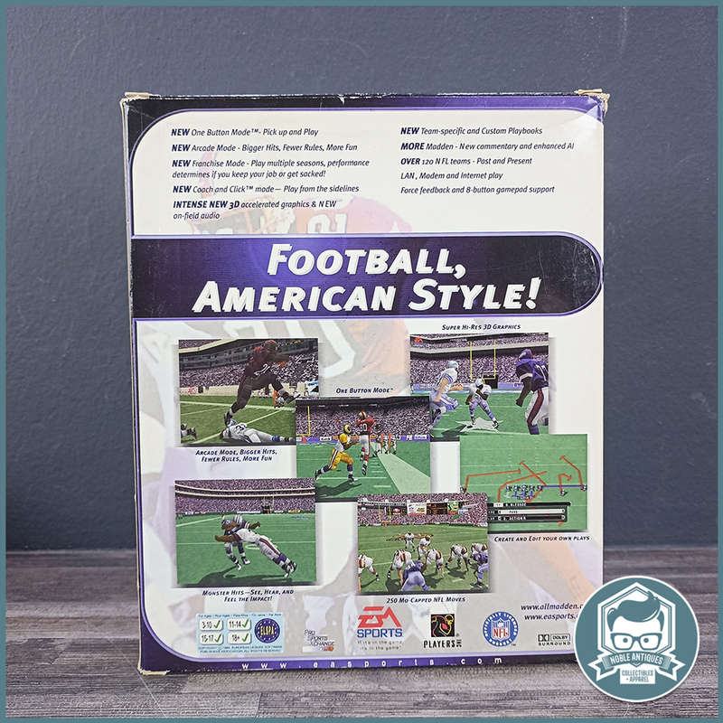 Vintage 1998 Big Box PC Game Madden NFL 99 !!!
