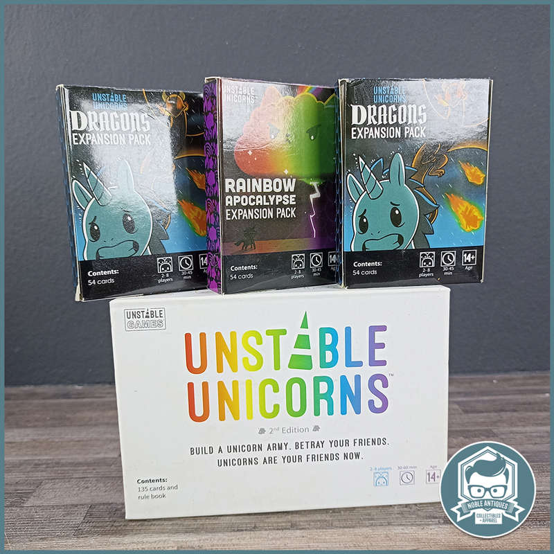 Unstable Unicorns with 3 Expansion Packs!!!