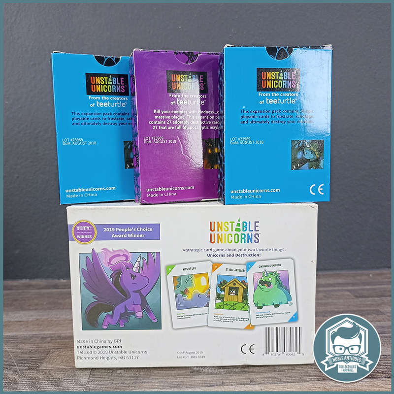 Unstable Unicorns with 3 Expansion Packs!!!