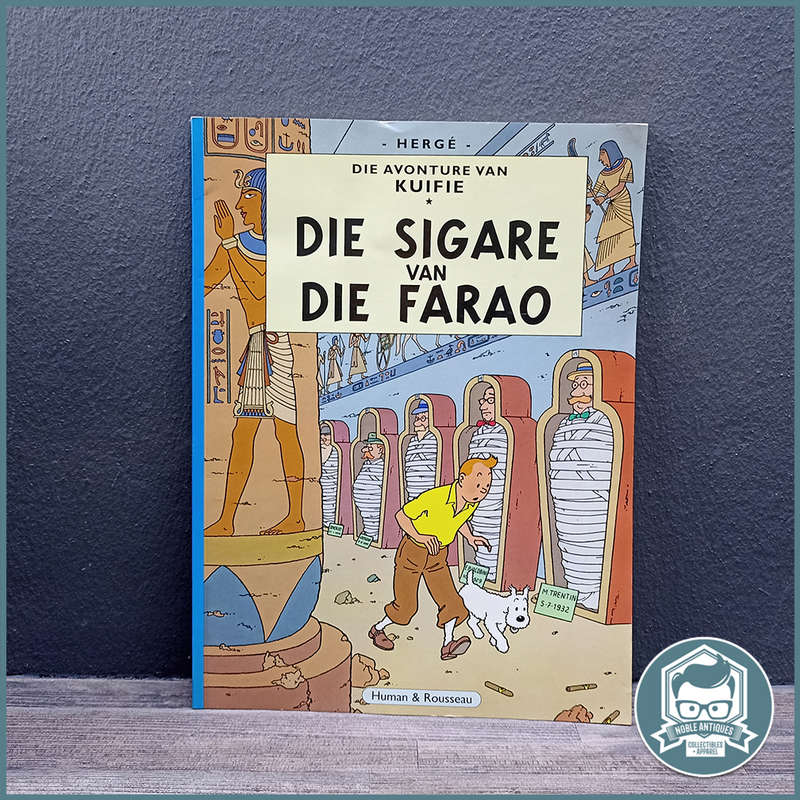 Paperback - HERGÉ DIE AVONTURE VAN KUIFIE DIE SIGARE VAN DIE FARAO!!!