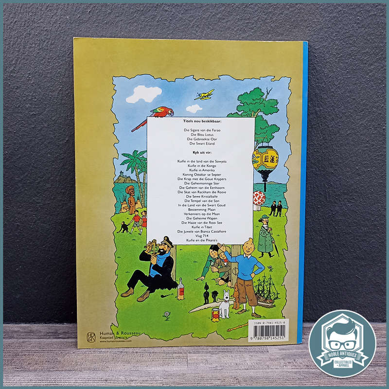 Paperback - HERGÉ DIE AVONTURE VAN KUIFIE DIE SIGARE VAN DIE FARAO!!!