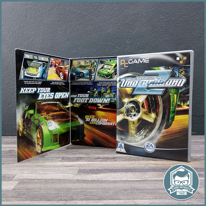 Original Vintage Big Box Need for Speed Underground 2 PC Game!!!