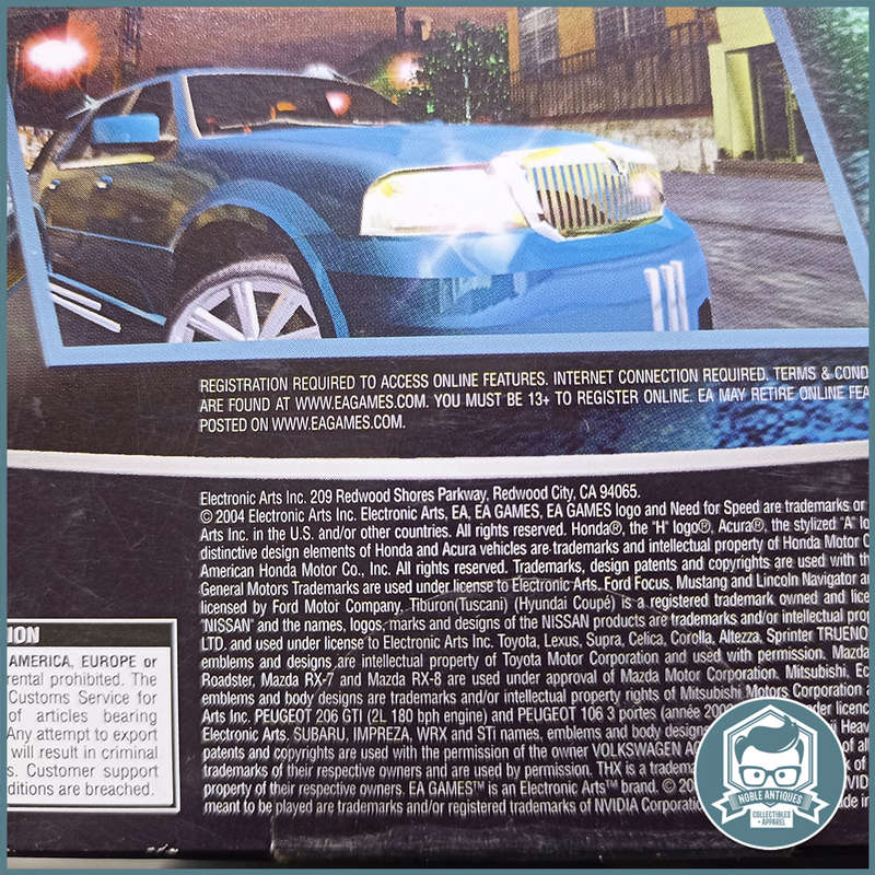 Original Vintage Big Box Need for Speed Underground 2 PC Game!!!