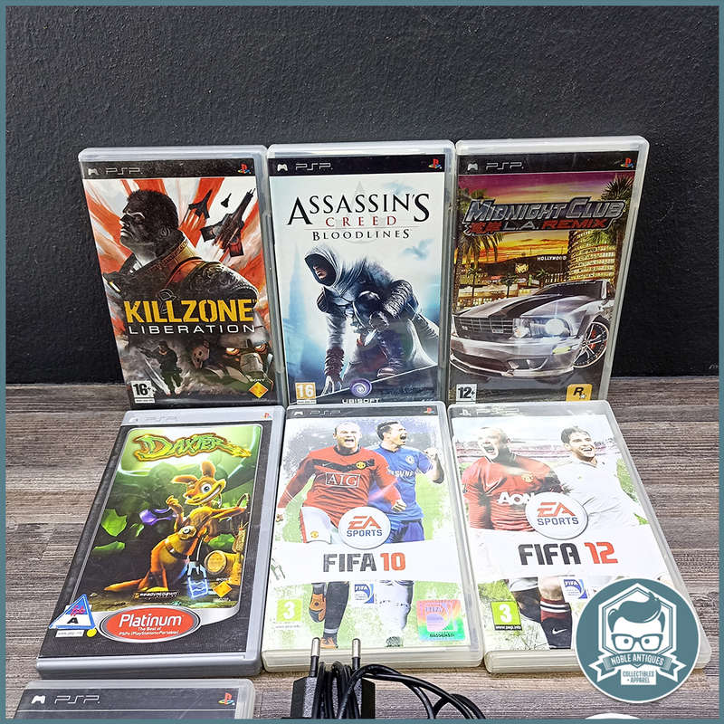 Original Sony PSP  and Games Combo!!! NOT TESTED, NO Battery!!!