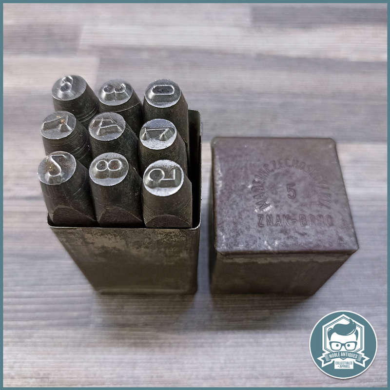 Vintage Metal Numbering Punch in Original Metal Case!!!