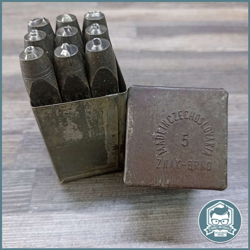 Vintage Metal Numbering Punch in Original Metal Case!!!