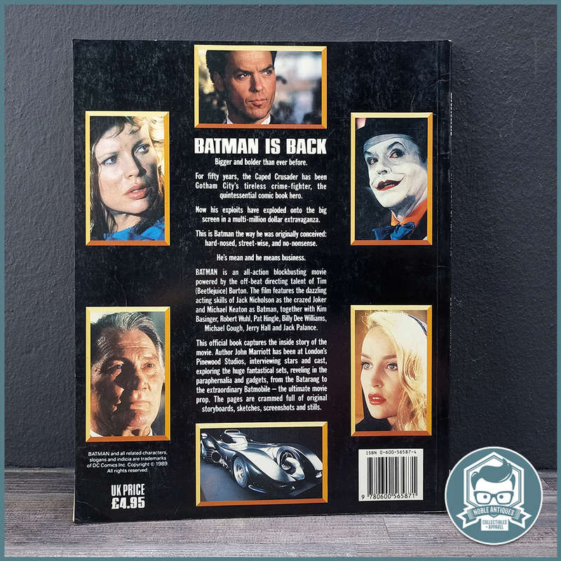1989 Batman : Official Book of the Movie by John Marriott!!!