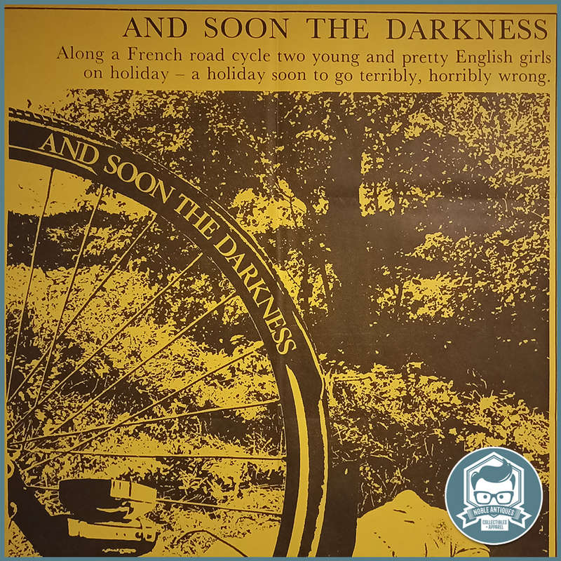 LARGE Vintage 1970 A1 Lithographed Movie Poster : And Soon the Darkness (840 x 576)!!!