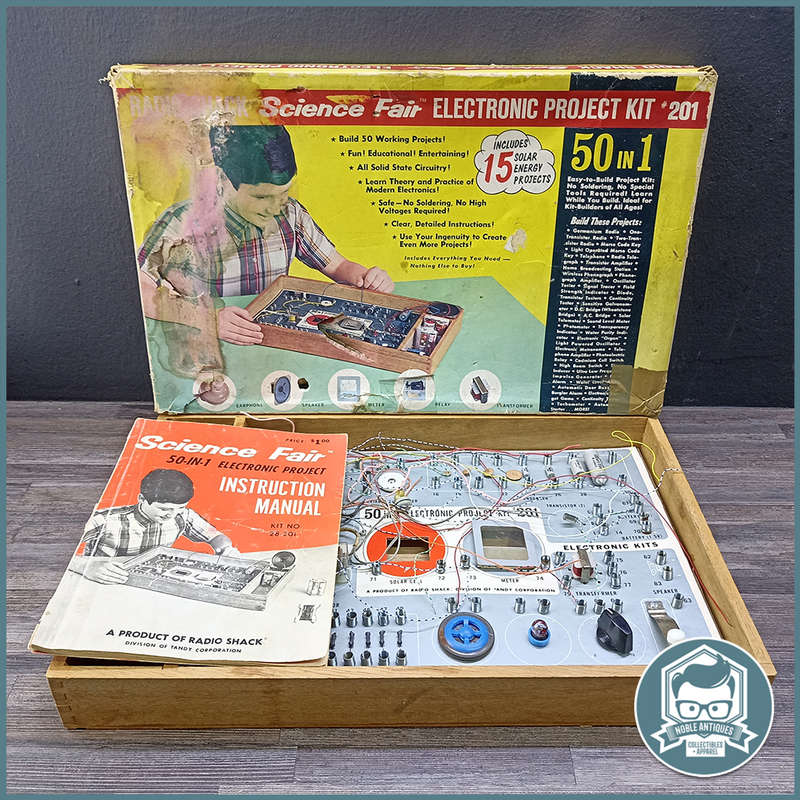 Original Boxed 1960's Science Fair ELECTRONIC PROJECT KIT *201!!!