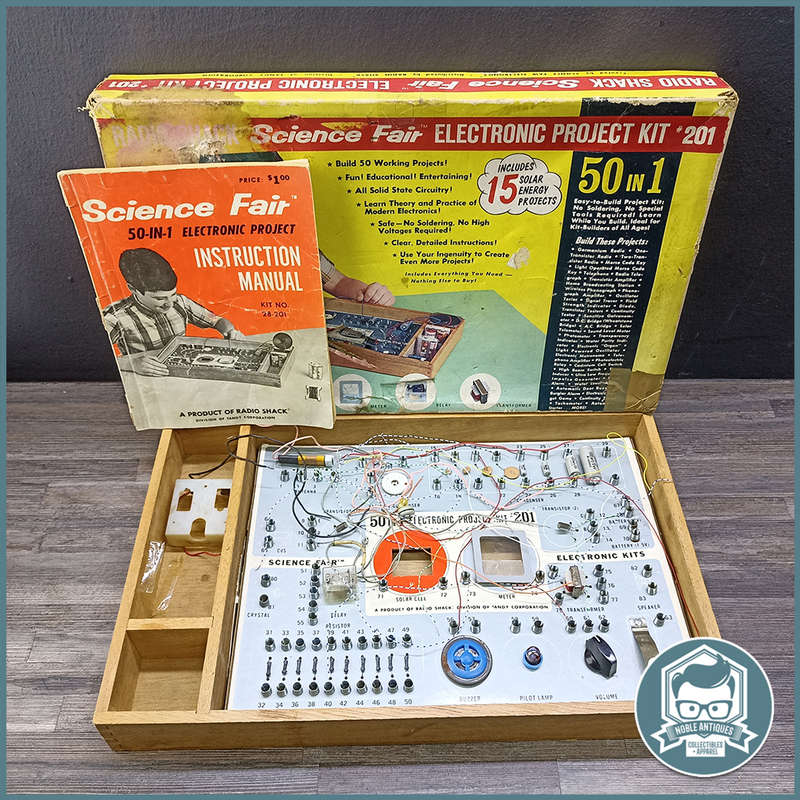 Original Boxed 1960's Science Fair ELECTRONIC PROJECT KIT *201!!!