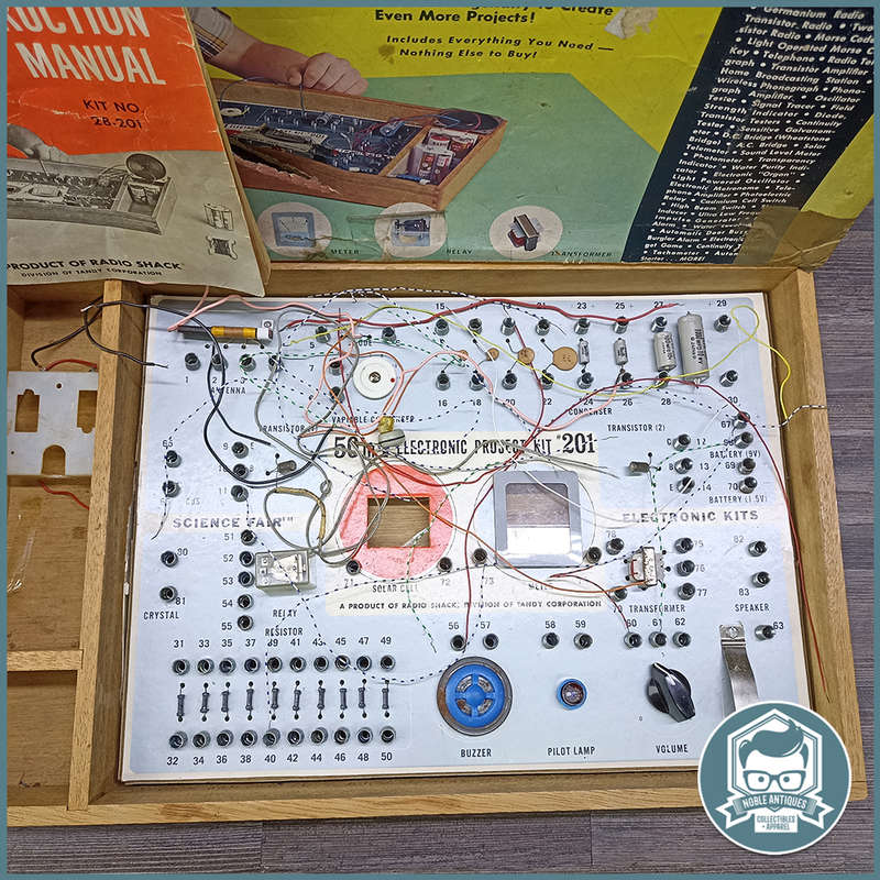 Original Boxed 1960's Science Fair ELECTRONIC PROJECT KIT *201!!!