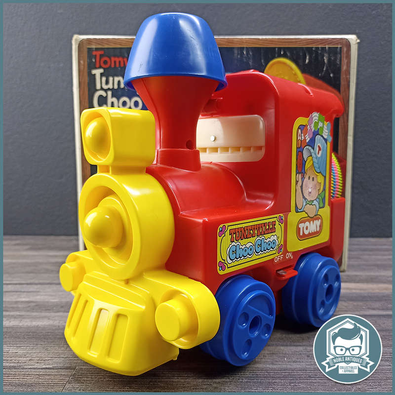 Original Boxed TOMY 1975 Tuneyville Choo Choo Train NOs Disc Music Locomotive !!!