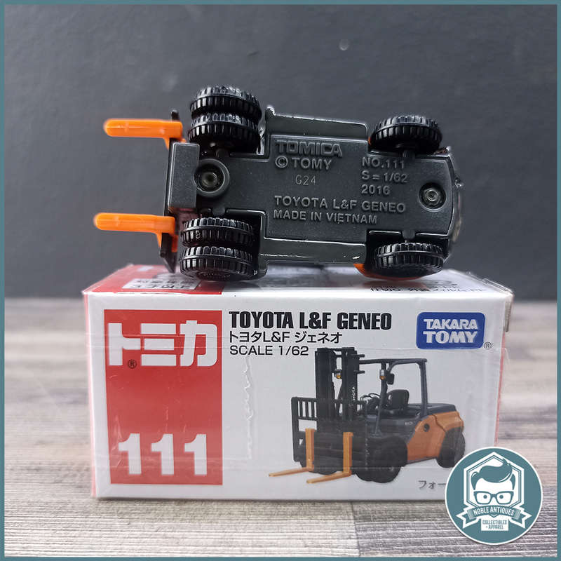 Takara Tomica Boxed Die Cast Metal No.111 TOYOTA L&F GENEO Forklift (Japan Import, Last Unit)!!!