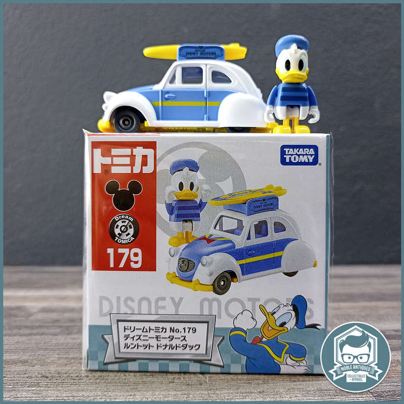 Takara Tomica Boxed Die Cast Metal No.179 Disney Motors Runtotto Donald Duck (Japan Import)!!!