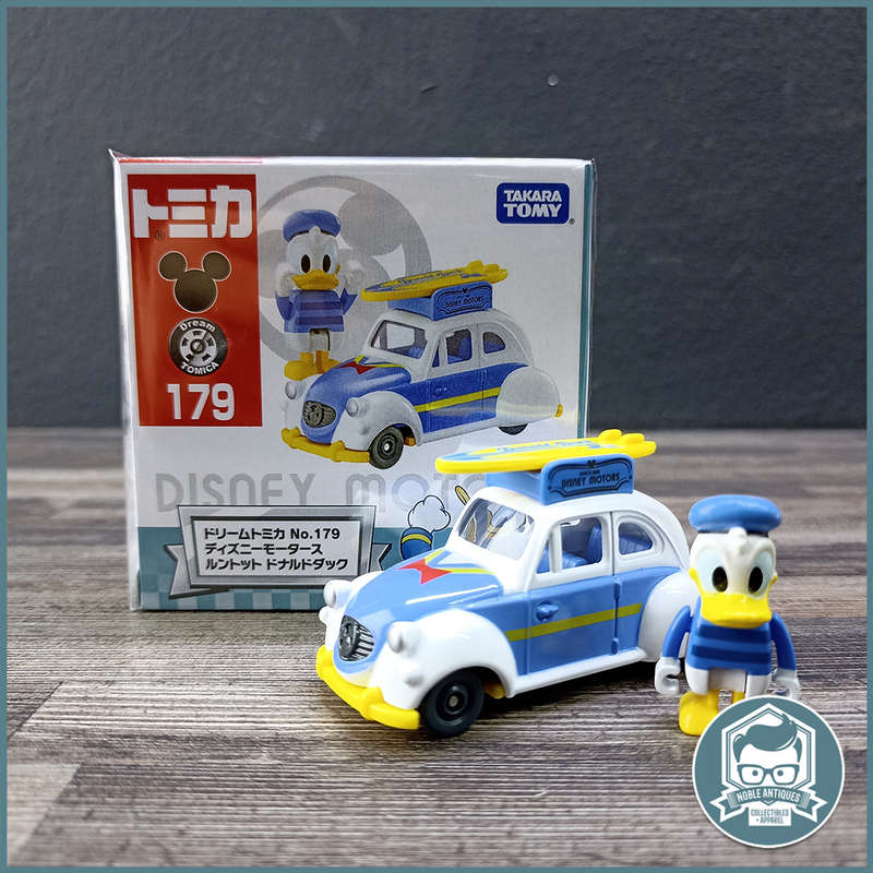 Takara Tomica Boxed Die Cast Metal No.179 Disney Motors Runtotto Donald Duck (Japan Import)!!!