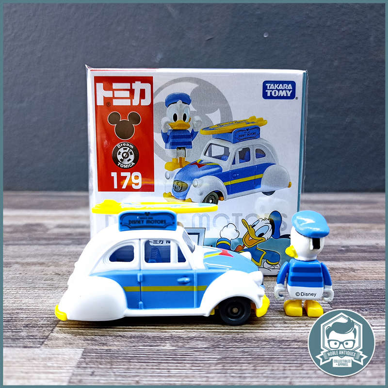 Takara Tomica Boxed Die Cast Metal No.179 Disney Motors Runtotto Donald Duck (Japan Import)!!!