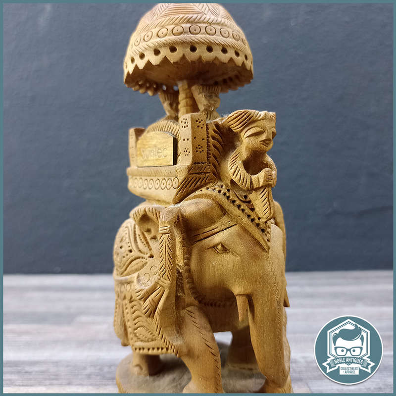 Handcarved Wooden Ambabari Elephant!!!