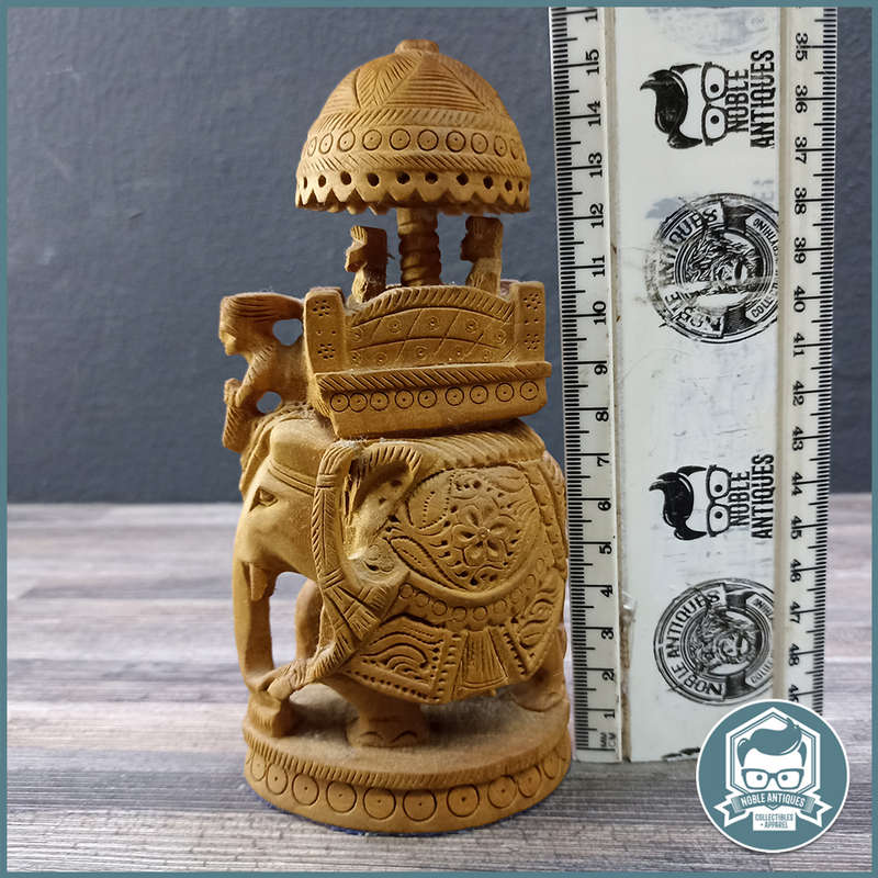 Handcarved Wooden Ambabari Elephant!!!