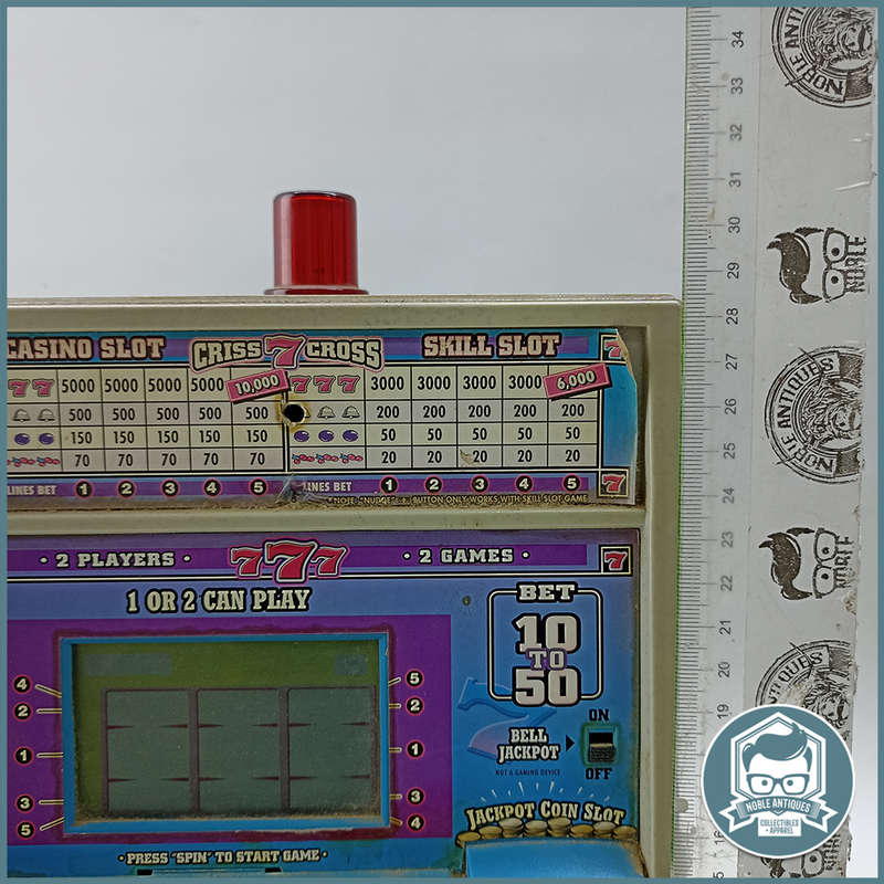 Vintage RADICA Criss Cross 777 electronic toy slot machine game - Not Tested, Use C Batteries!!!