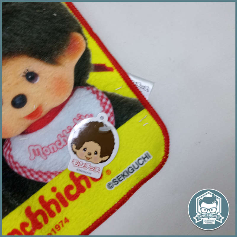 Original Boxed Monchhichi  Rainbow Tee and Blue Overall with Towels!!!
