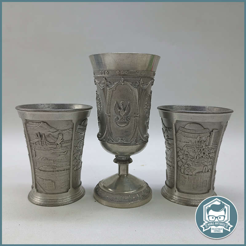 Highly Detailed Pewter Goblets, German, Royal Selangor!!!
