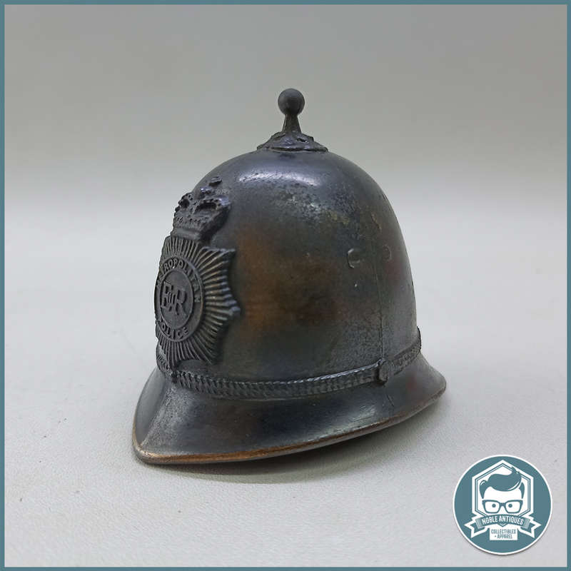VINTAGE METROPOLITAN POLICE ER Bobby Hat Bell!!!