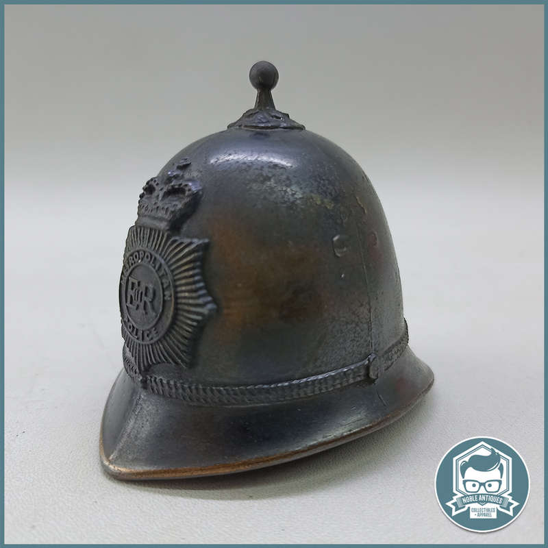VINTAGE METROPOLITAN POLICE ER Bobby Hat Bell!!!