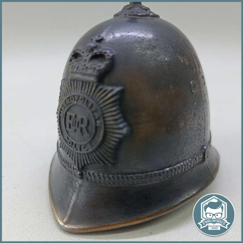 VINTAGE METROPOLITAN POLICE ER Bobby Hat Bell!!!