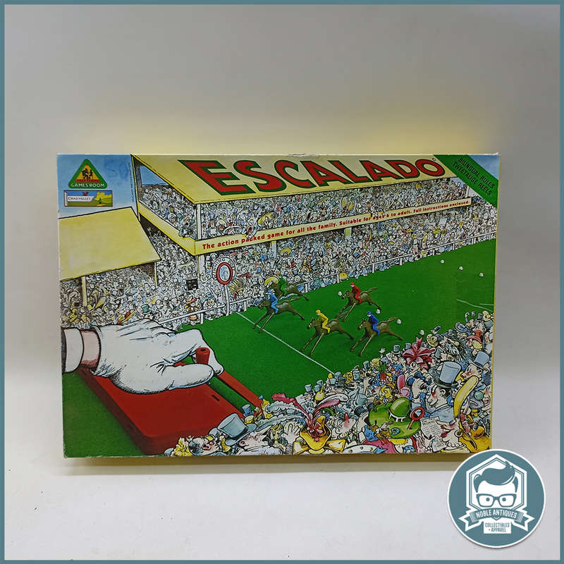 Original Boxed Complete Vintage 1990 Escalado Horse Racing Game by Chad Valley !!!