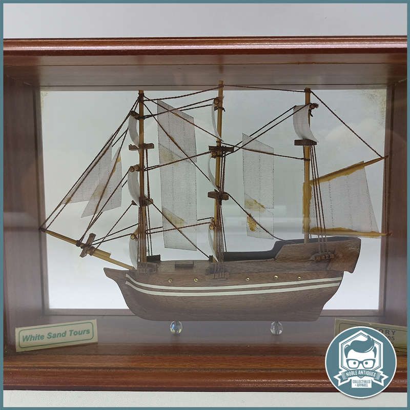 Wood and Glass Boxed Detailed VICTORY 1765-1805 ILE MAURICE Ship Model!!!