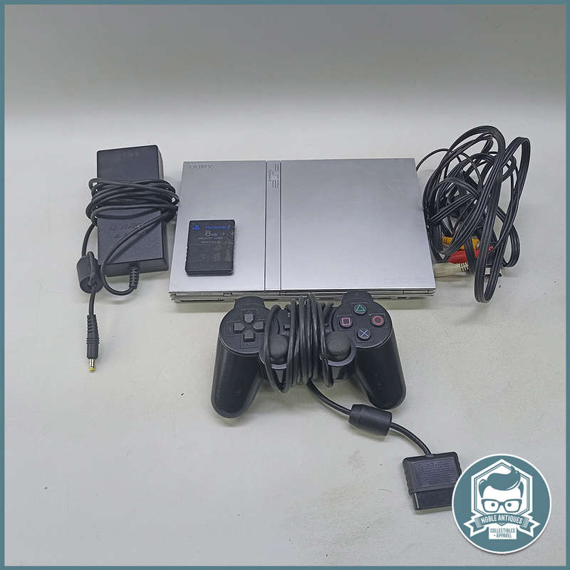 Faulty PlayStation 2 Console with Cables and 1 Remote