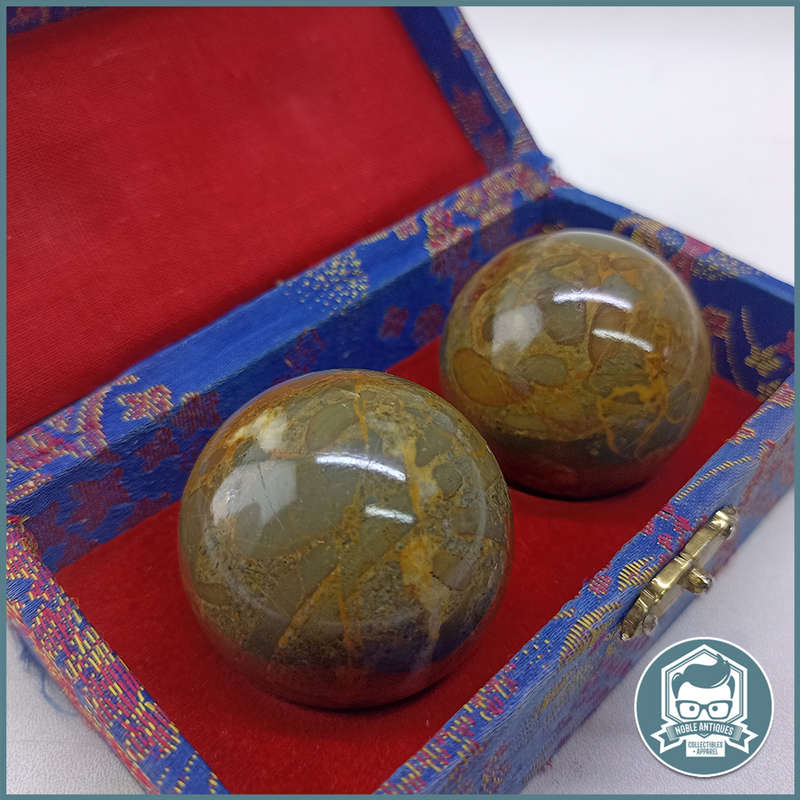 Boxed Feng Shui Nuwa Stone Baoding Balls - Chinese Health!!!