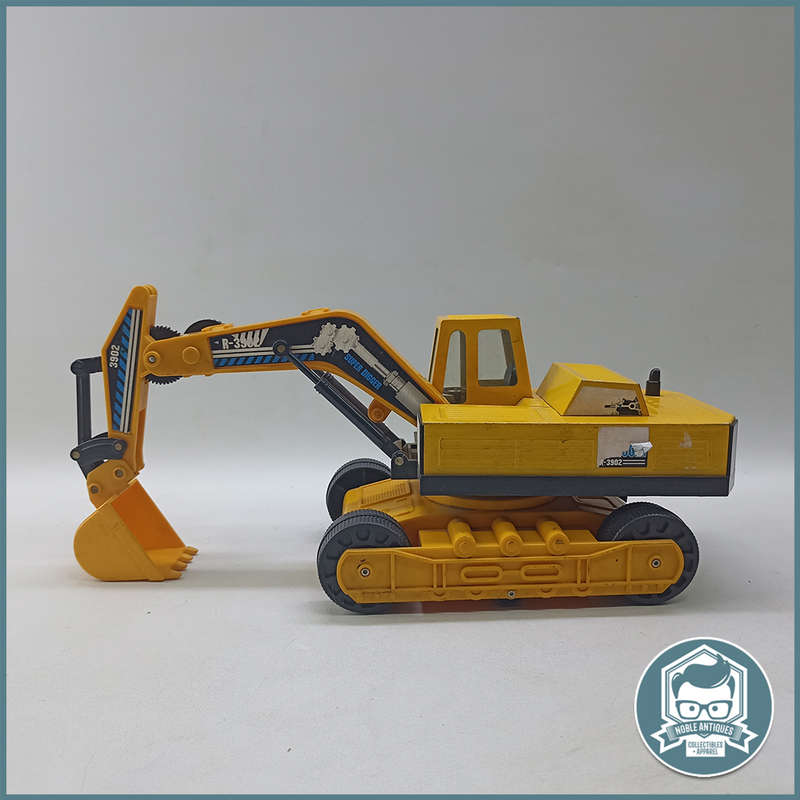 LARGE Pressed Metal and Hard Plastic Steel Roder Super Excavator Digger!!
