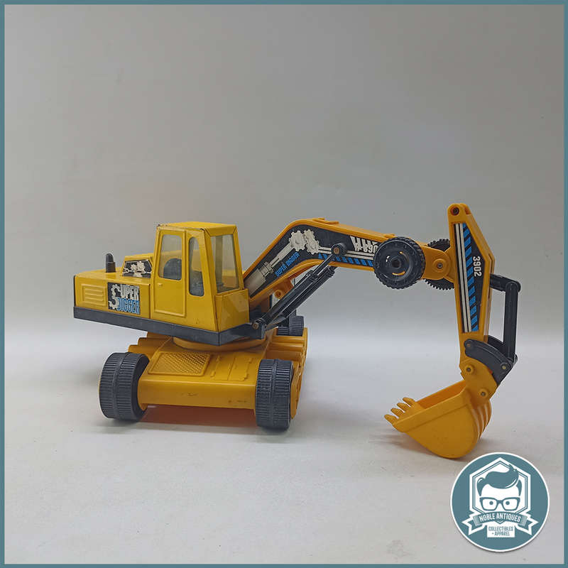 LARGE Pressed Metal and Hard Plastic Steel Roder Super Excavator Digger!!