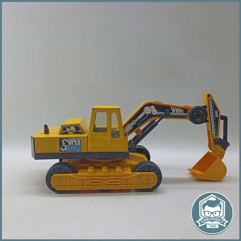 LARGE Pressed Metal and Hard Plastic Steel Roder Super Excavator Digger!!