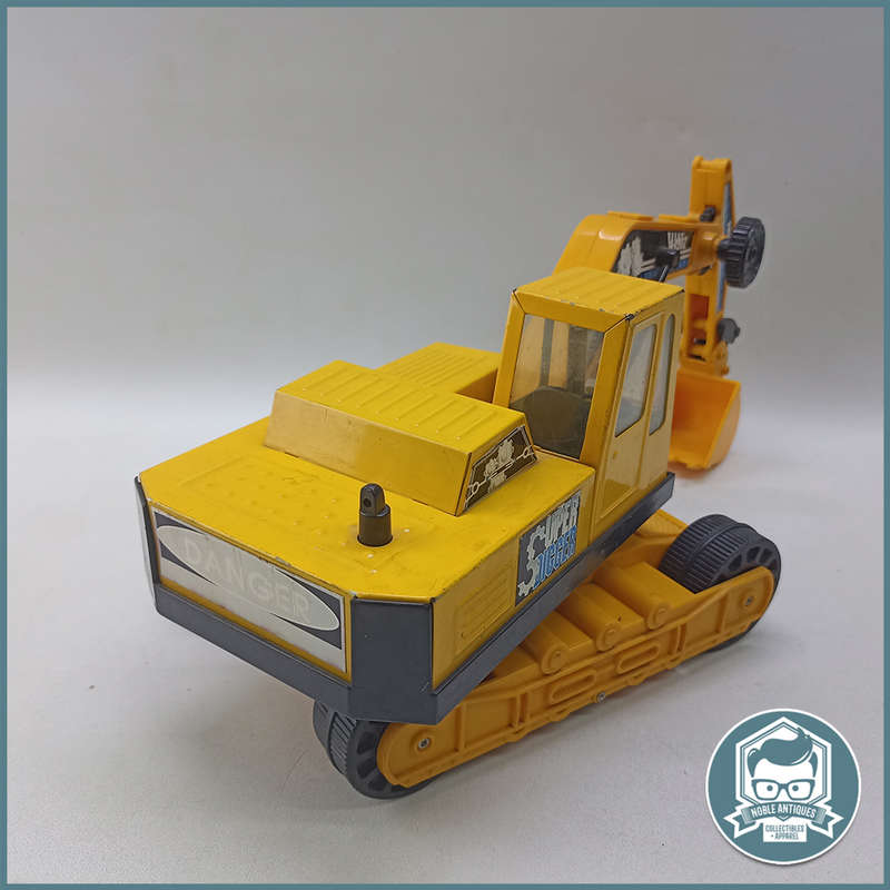 LARGE Pressed Metal and Hard Plastic Steel Roder Super Excavator Digger!!