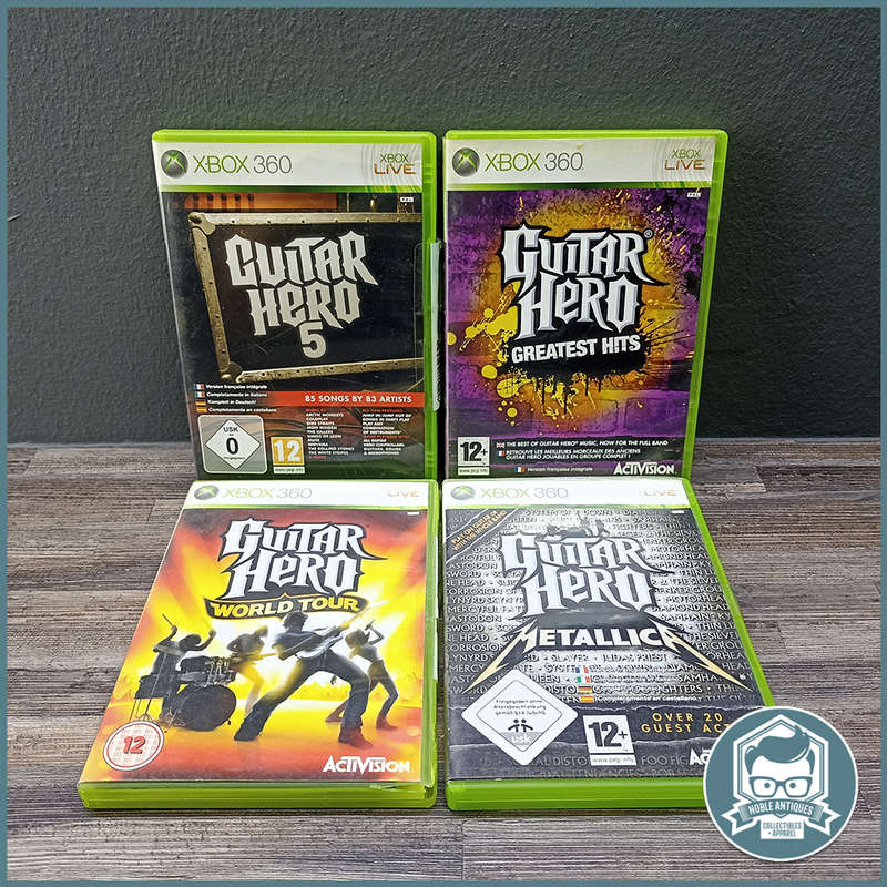 Xbox 360 Guitar Hero Games Bundle