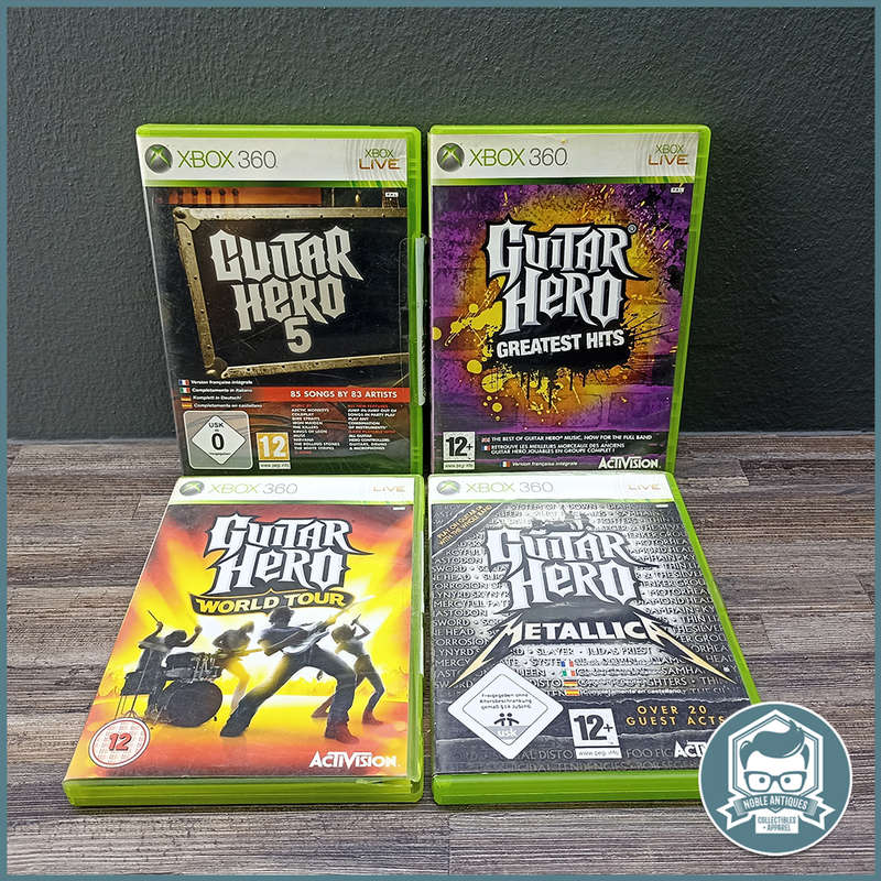 Xbox 360 Guitar Hero Games Bundle