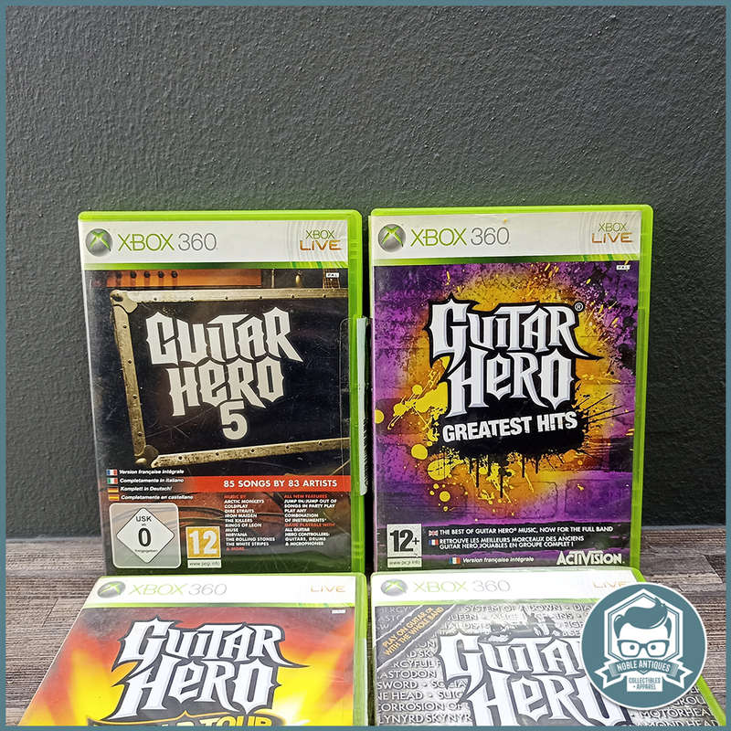 Xbox 360 Guitar Hero Games Bundle