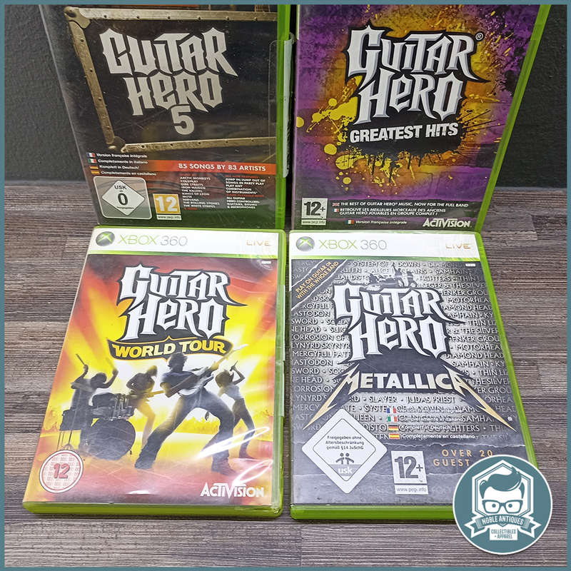 Xbox 360 Guitar Hero Games Bundle