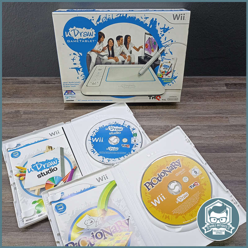 Nintendo Wii uDraw Tablet & 2 uDraw Wii Games